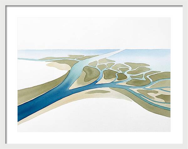 Tranquil River Delta Scene