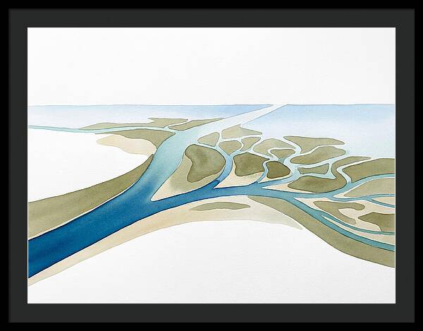 Tranquil River Delta Scene