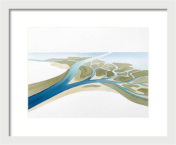 Tranquil River Delta Scene