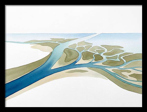 Tranquil River Delta Scene