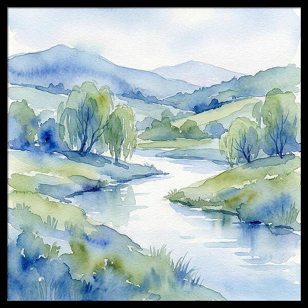 Tranquil River Reflections