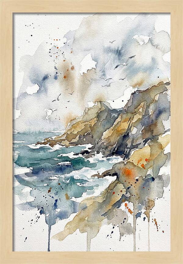 Tranquil Rocky Coastline