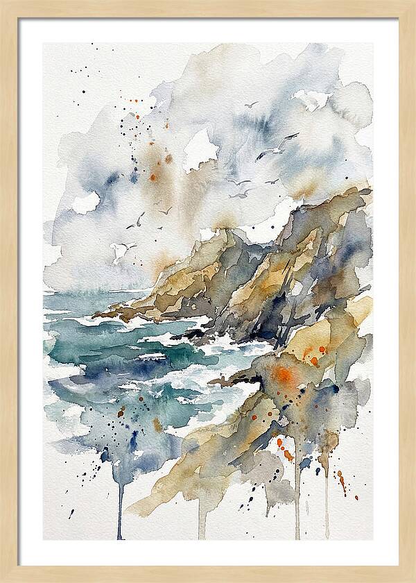 Tranquil Rocky Coastline