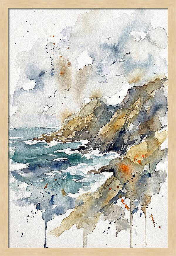 Tranquil Rocky Coastline