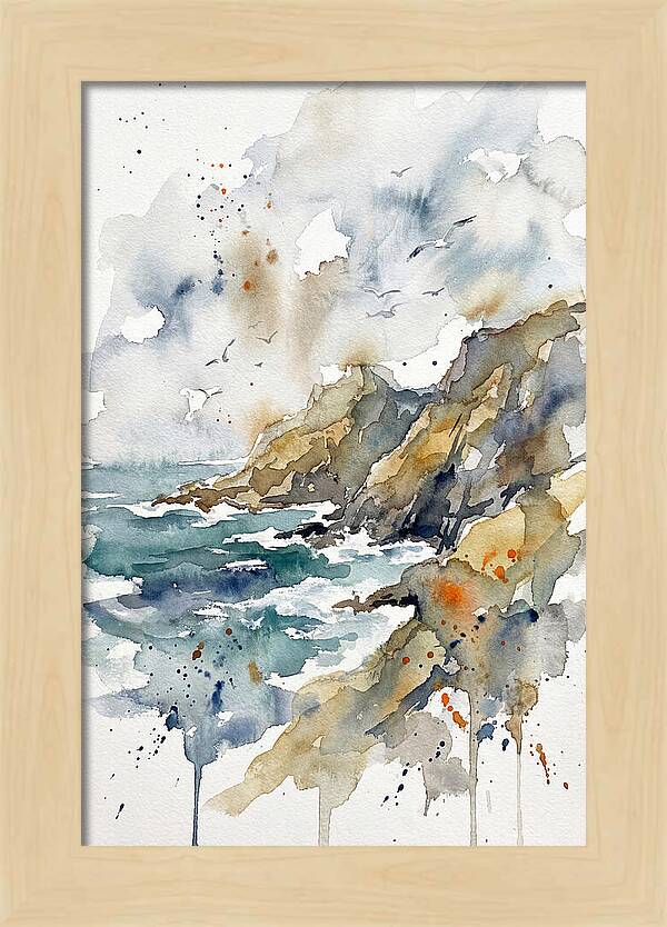 Tranquil Rocky Coastline