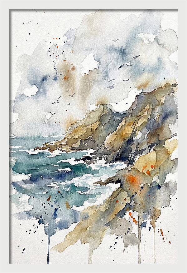 Tranquil Rocky Coastline