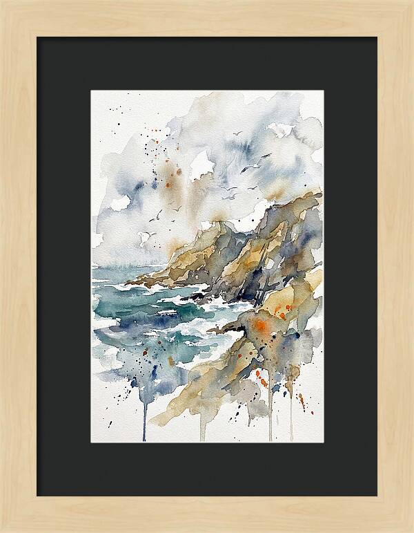Tranquil Rocky Coastline