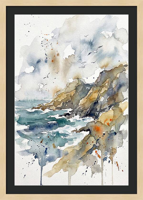 Tranquil Rocky Coastline