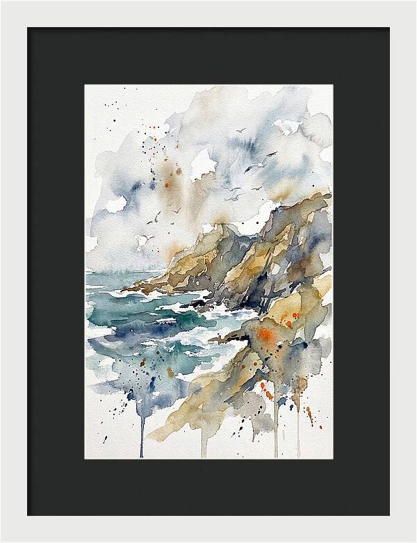 Tranquil Rocky Coastline