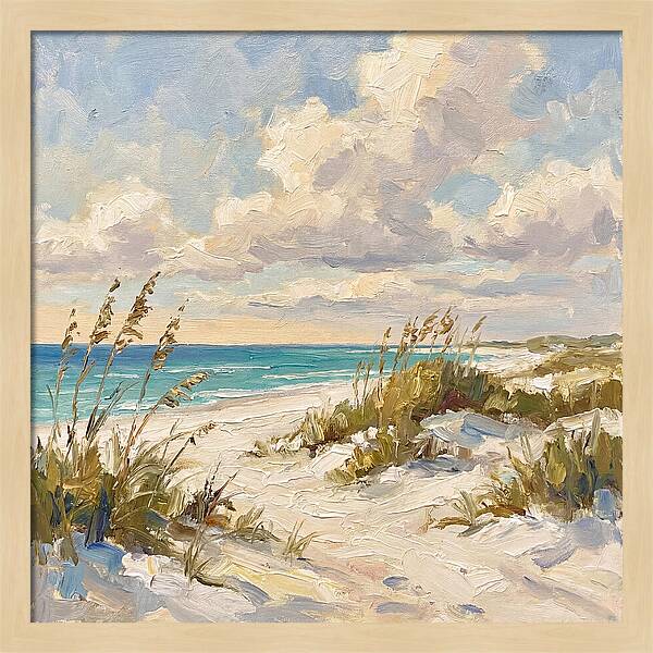 Tranquil Shores Of White Sand