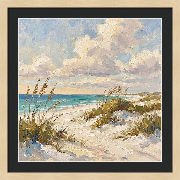Tranquil Shores Of White Sand