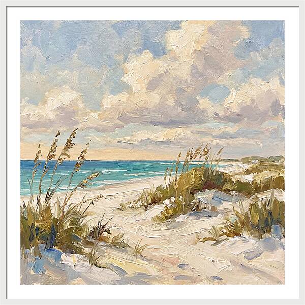 Tranquil Shores Of White Sand
