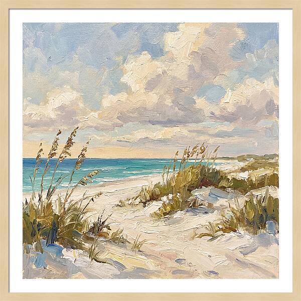 Tranquil Shores Of White Sand