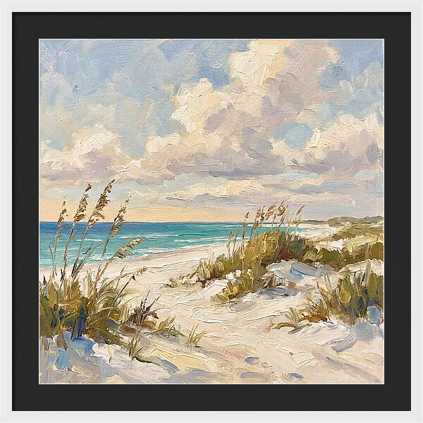 Tranquil Shores Of White Sand