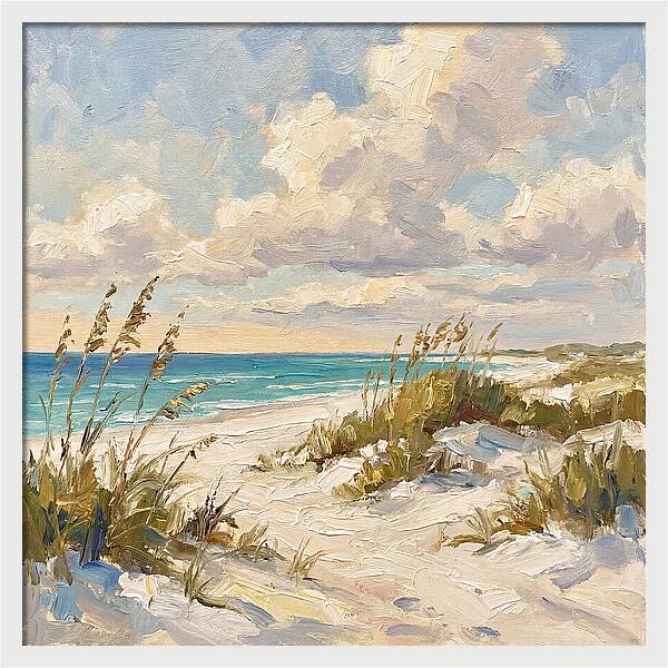 Tranquil Shores Of White Sand