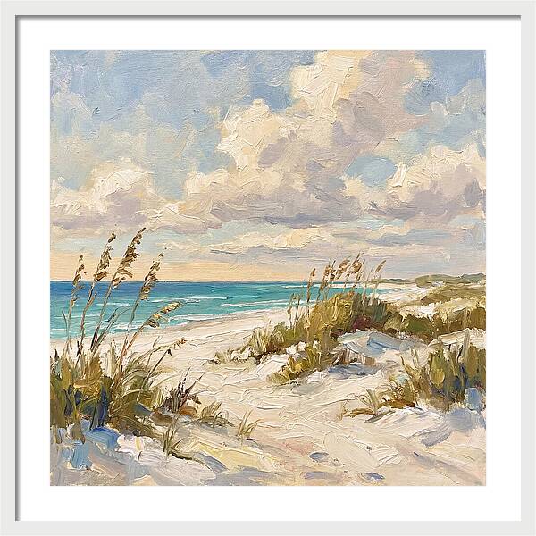 Tranquil Shores Of White Sand