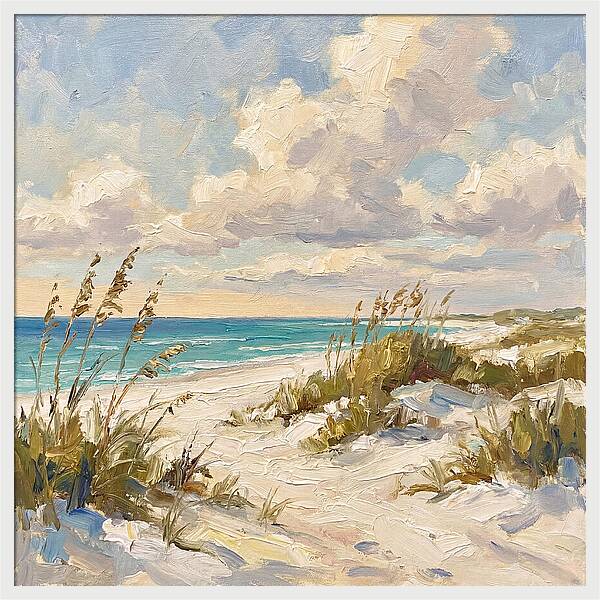Tranquil Shores Of White Sand