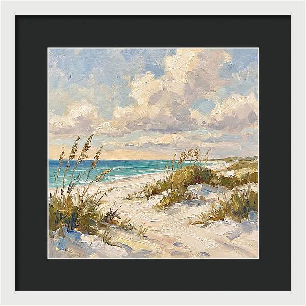 Tranquil Shores Of White Sand