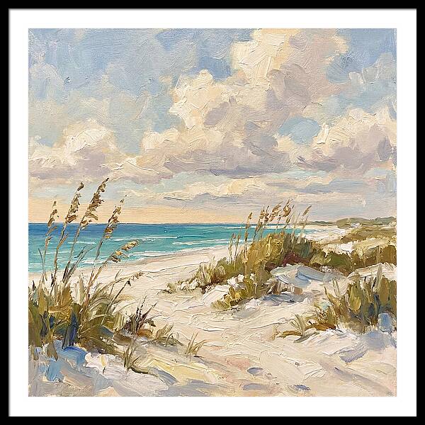 Tranquil Shores Of White Sand