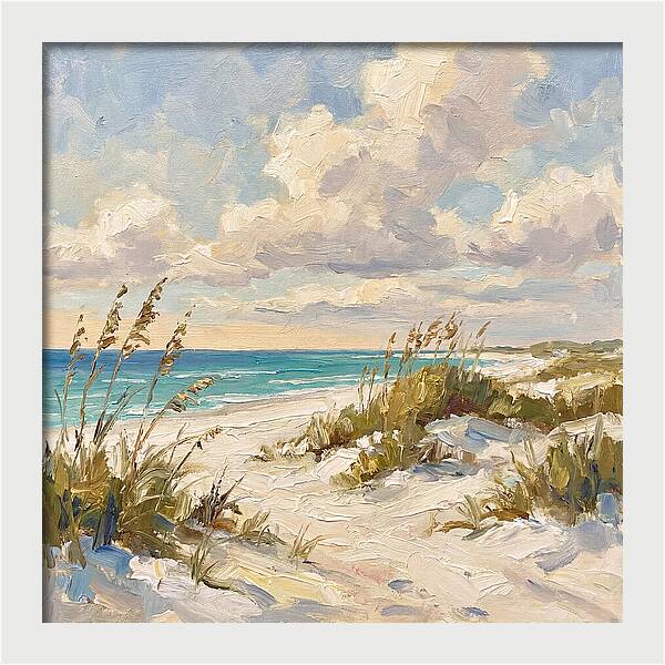 Tranquil Shores Of White Sand