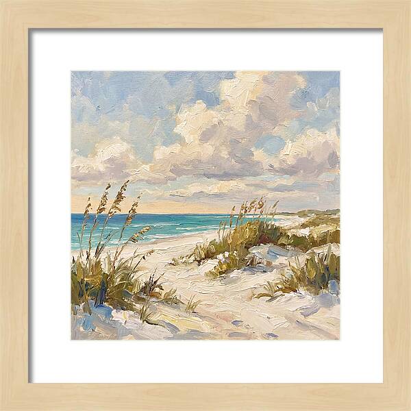 Tranquil Shores Of White Sand