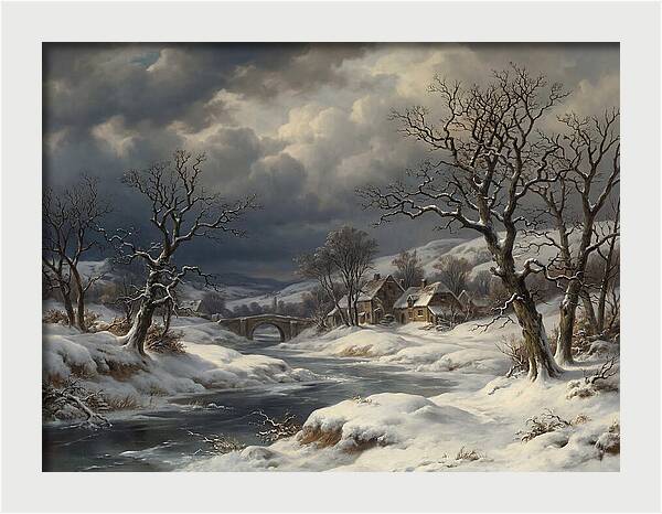 Tranquil Snowy Landscape 10040