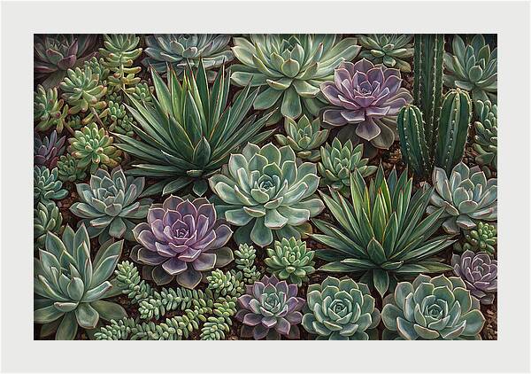 Tranquil Succulent Oasis 8587