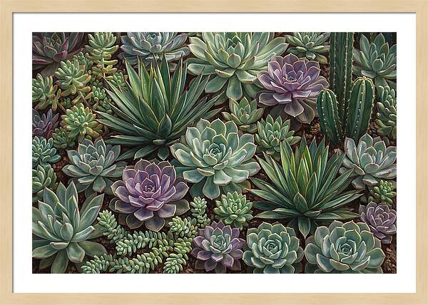 Tranquil Succulent Oasis 8587