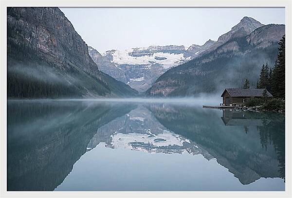 Tranquil Sunrise Over Lake Louise