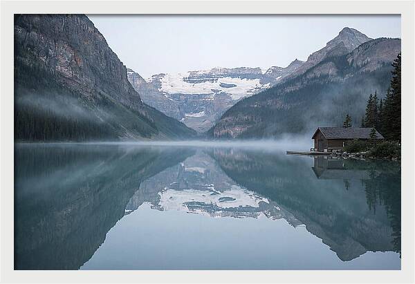 Tranquil Sunrise Over Lake Louise