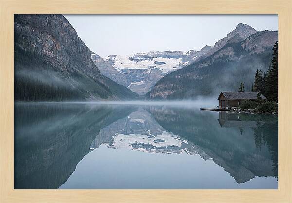 Tranquil Sunrise Over Lake Louise