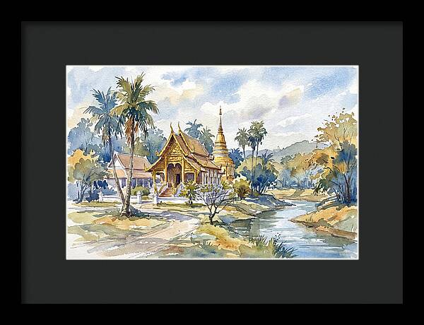 Tranquil Thai Temple Scene