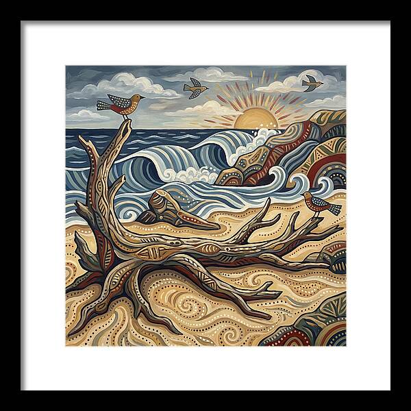 Tranquil Tides At Driftwood Beach