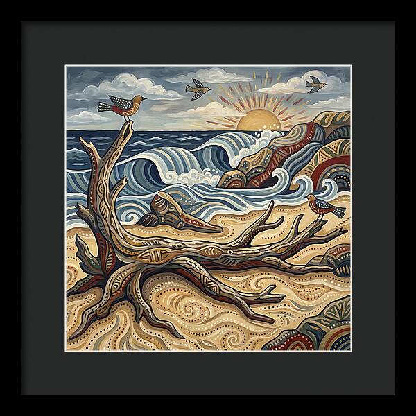 Tranquil Tides At Driftwood Beach