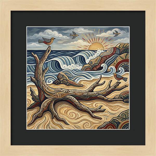 Tranquil Tides At Driftwood Beach