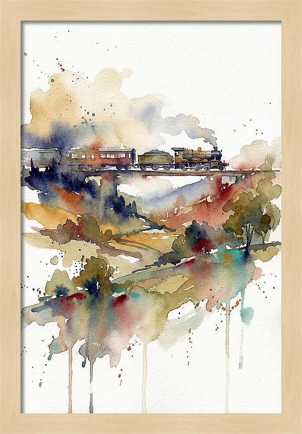 Tranquil Train Voyage Through Nature