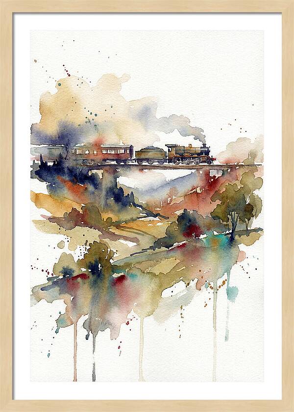 Tranquil Train Voyage Through Nature