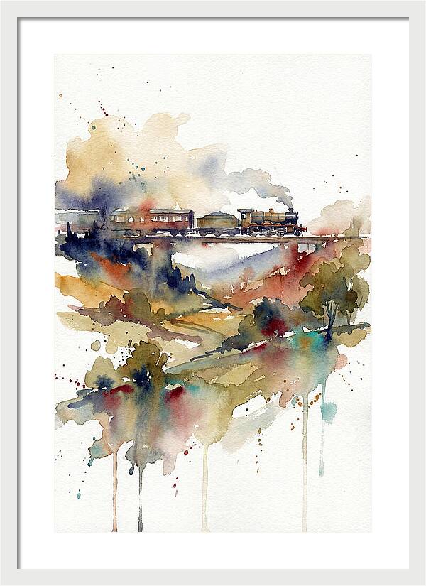 Tranquil Train Voyage Through Nature