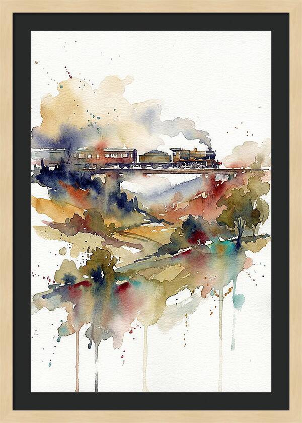 Tranquil Train Voyage Through Nature