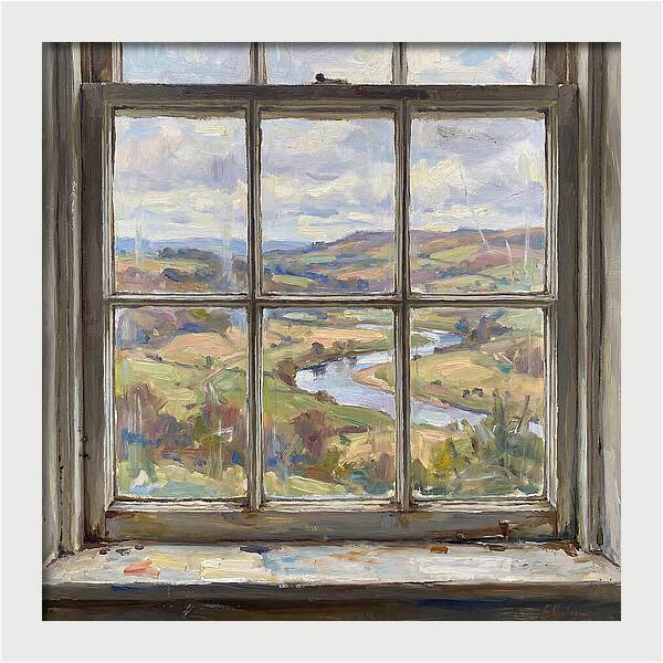 Tranquil Vista Through The Window
