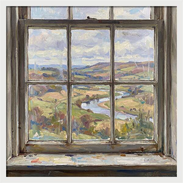 Tranquil Vista Through The Window