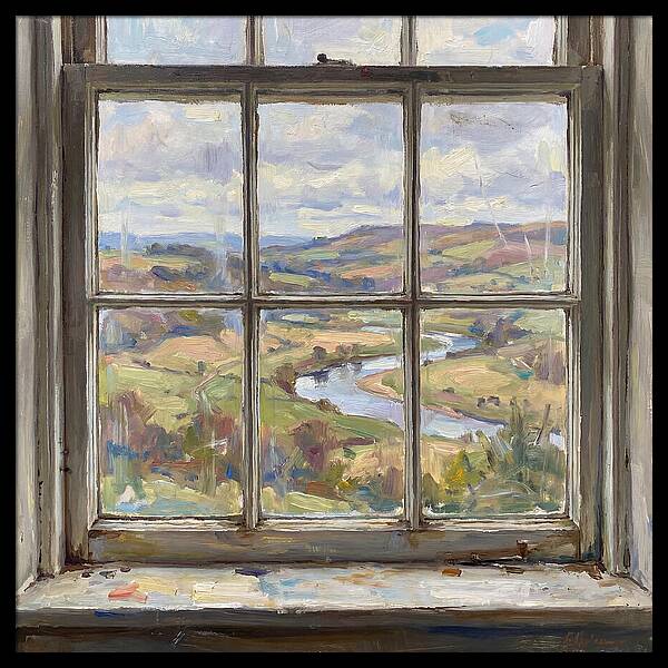 Tranquil Vista Through The Window