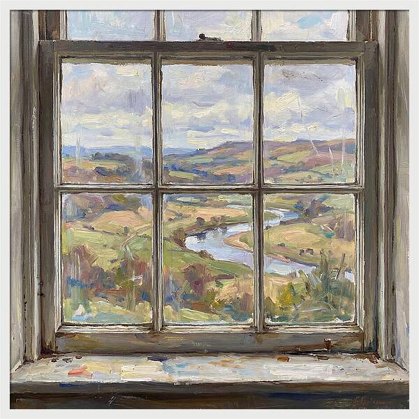 Tranquil Vista Through The Window