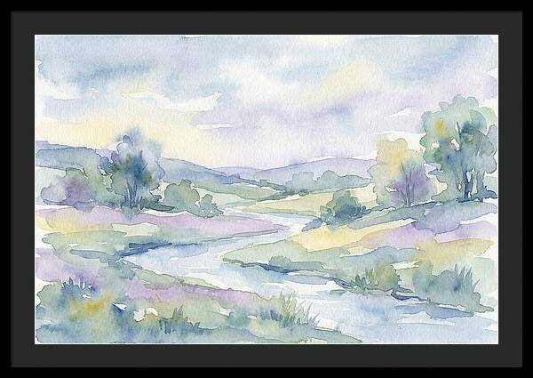 Tranquil Watercolor Landscape