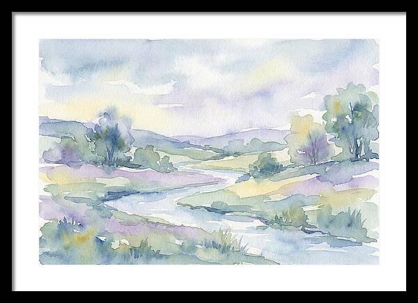 Tranquil Watercolor Landscape