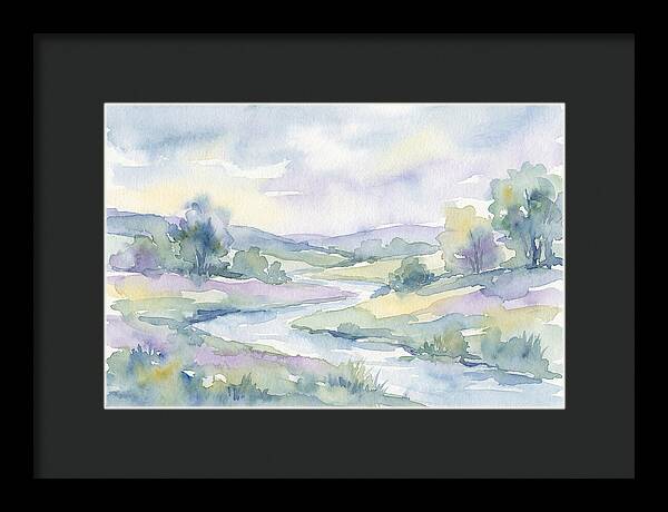 Tranquil Watercolor Landscape