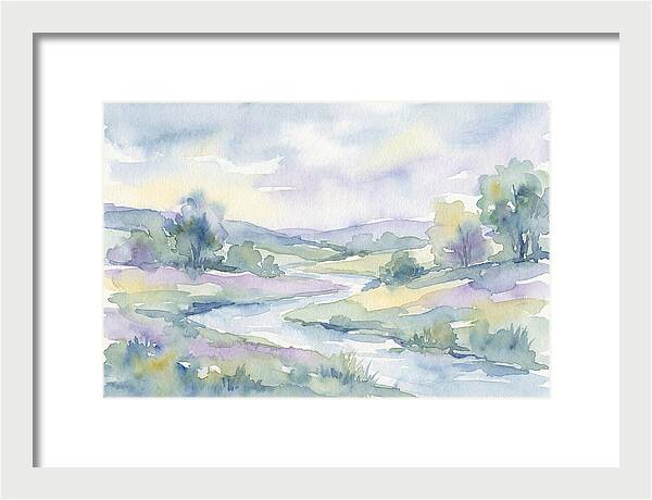 Tranquil Watercolor Landscape