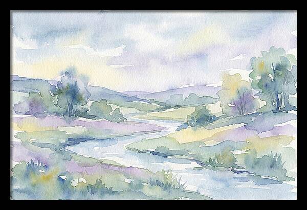 Tranquil Watercolor Landscape