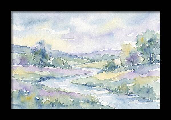 Tranquil Watercolor Landscape