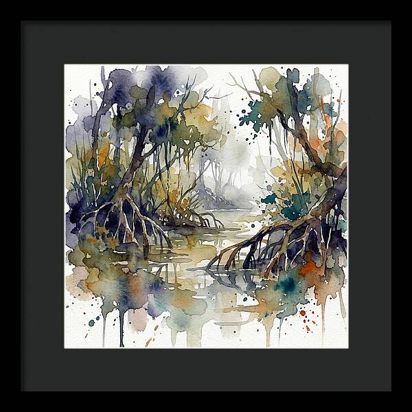 Tranquil Waters Among Mangroves